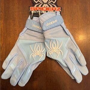 Women's Light Blue Batting Gloves